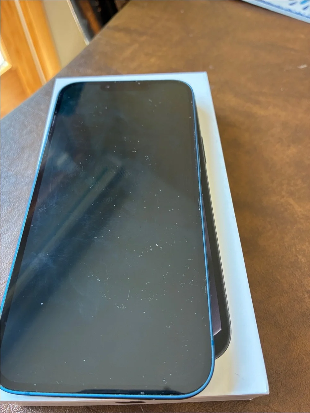 Apple iPhone Blue with Black Front